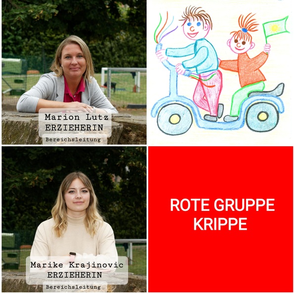 Rote Gruppe Krippe